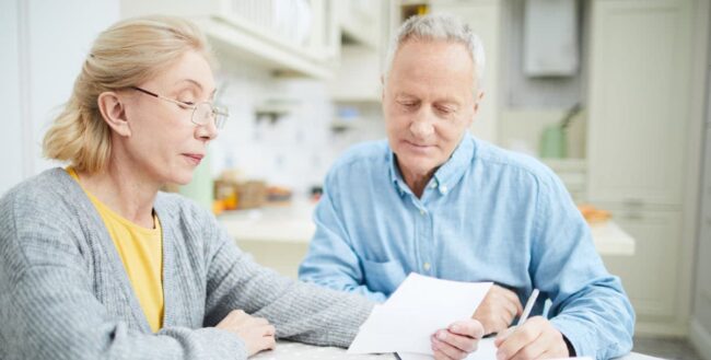Identity Theft and Fraud Prevention Senior Couple
